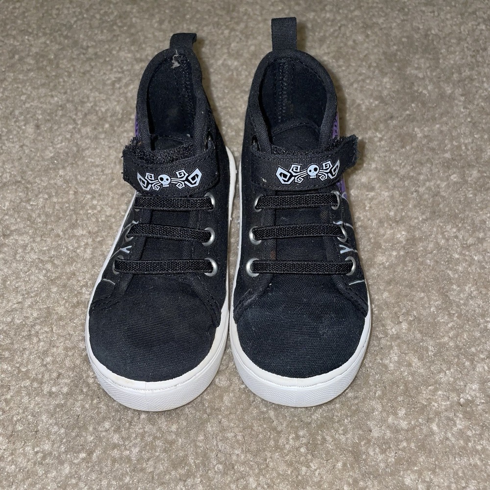 Disney Nightmare Before Christmas Jack Sally Toddler High Top Sneakers Black 7